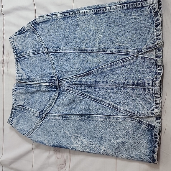 𝅺GITANO Express Acid Wash Denim Pencil Skirt - Vintage 80s/90s Vibes! - Picture 3 of 8